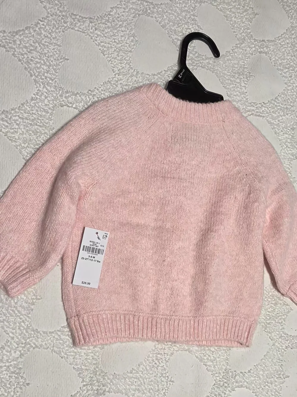 Old Navy Pink Knit Cardigan with Sheep Pockets